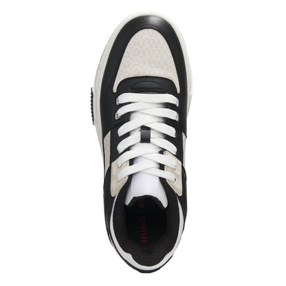 Charcoal - Back - Hugo Mens Yarrow Tenn Platform Trainers