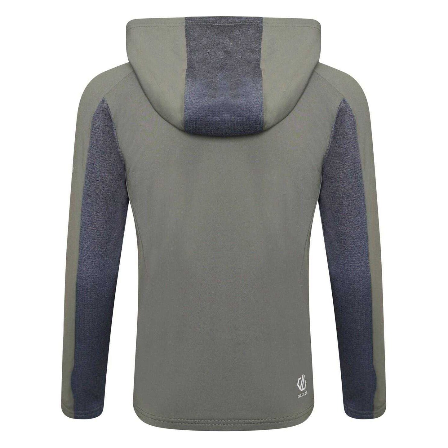 Agave Green-Orion Grey-Orion Grey - Back - Dare 2B Childrens-Kids Full Zip Regular Hooded Jacket