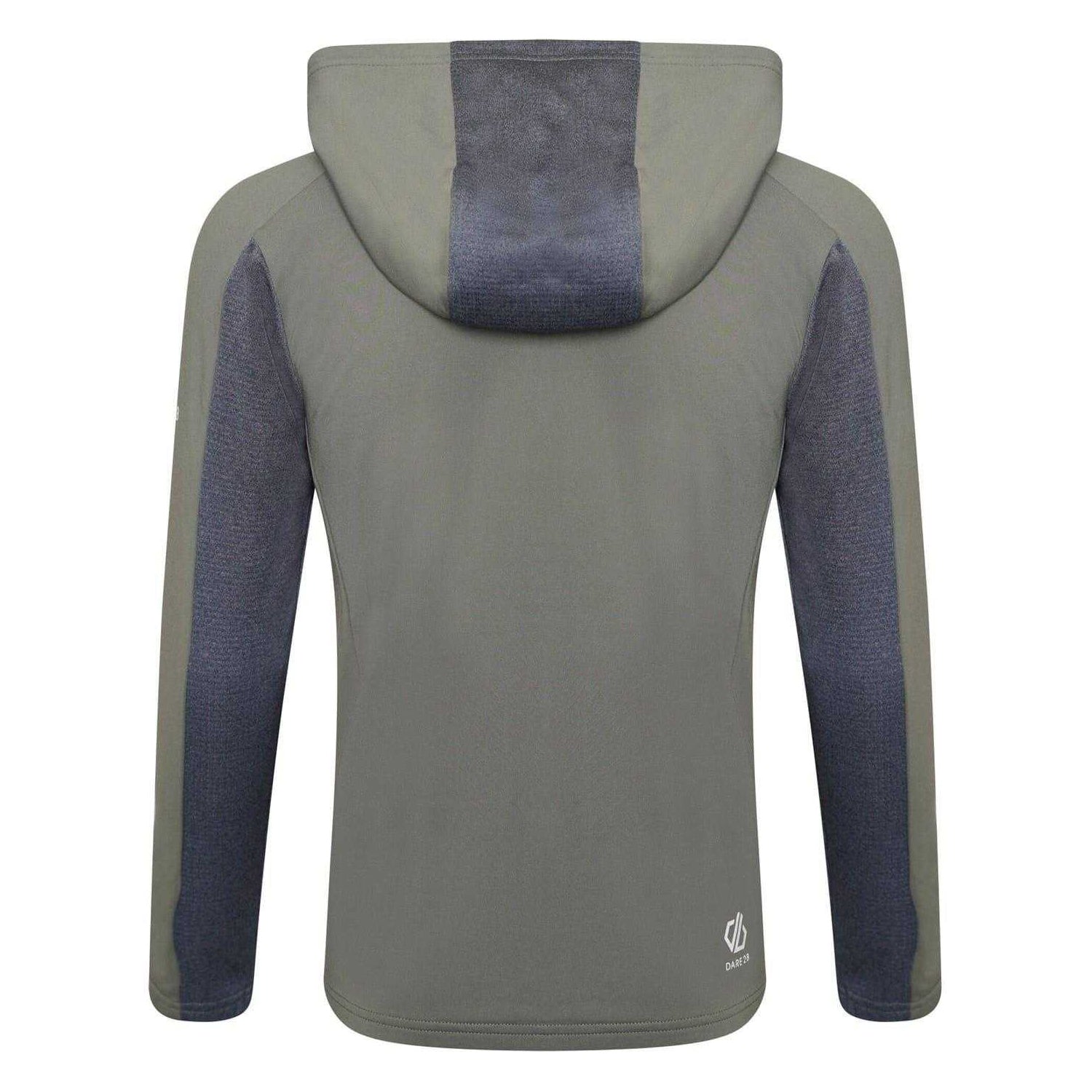 Agave Green-Orion Grey-Orion Grey - Back - Dare 2B Childrens-Kids Full Zip Regular Hooded Jacket