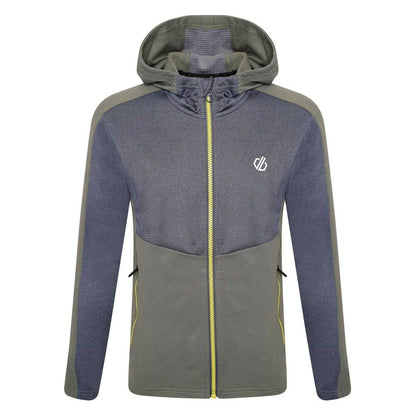 Agave Green-Orion Grey-Orion Grey - Front - Dare 2B Childrens-Kids Full Zip Regular Hooded Jacket