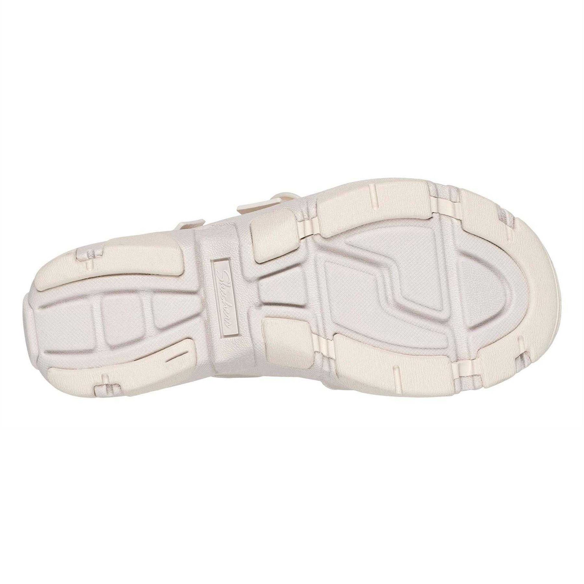Natural - Pack Shot - Skechers Womens-Ladies Flat Heel Sandals