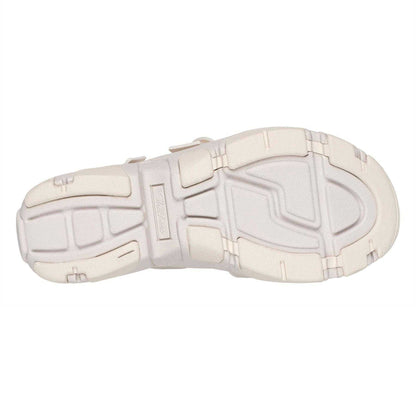 Natural - Pack Shot - Skechers Womens-Ladies Flat Heel Sandals