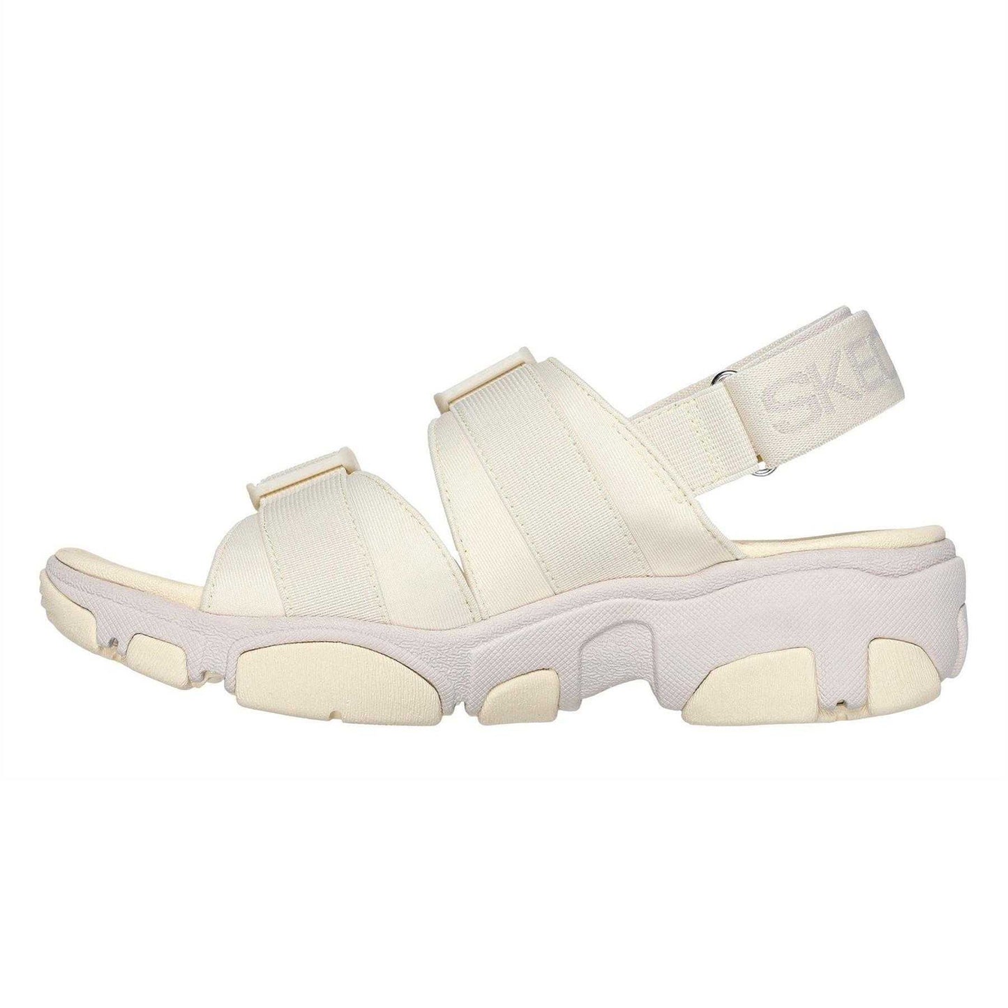 Yellow - Back - Skechers Womens-Ladies Flat Heel Sandals