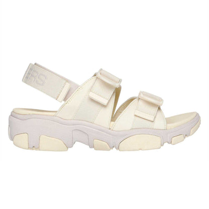 Yellow - Side - Skechers Womens-Ladies Flat Heel Sandals
