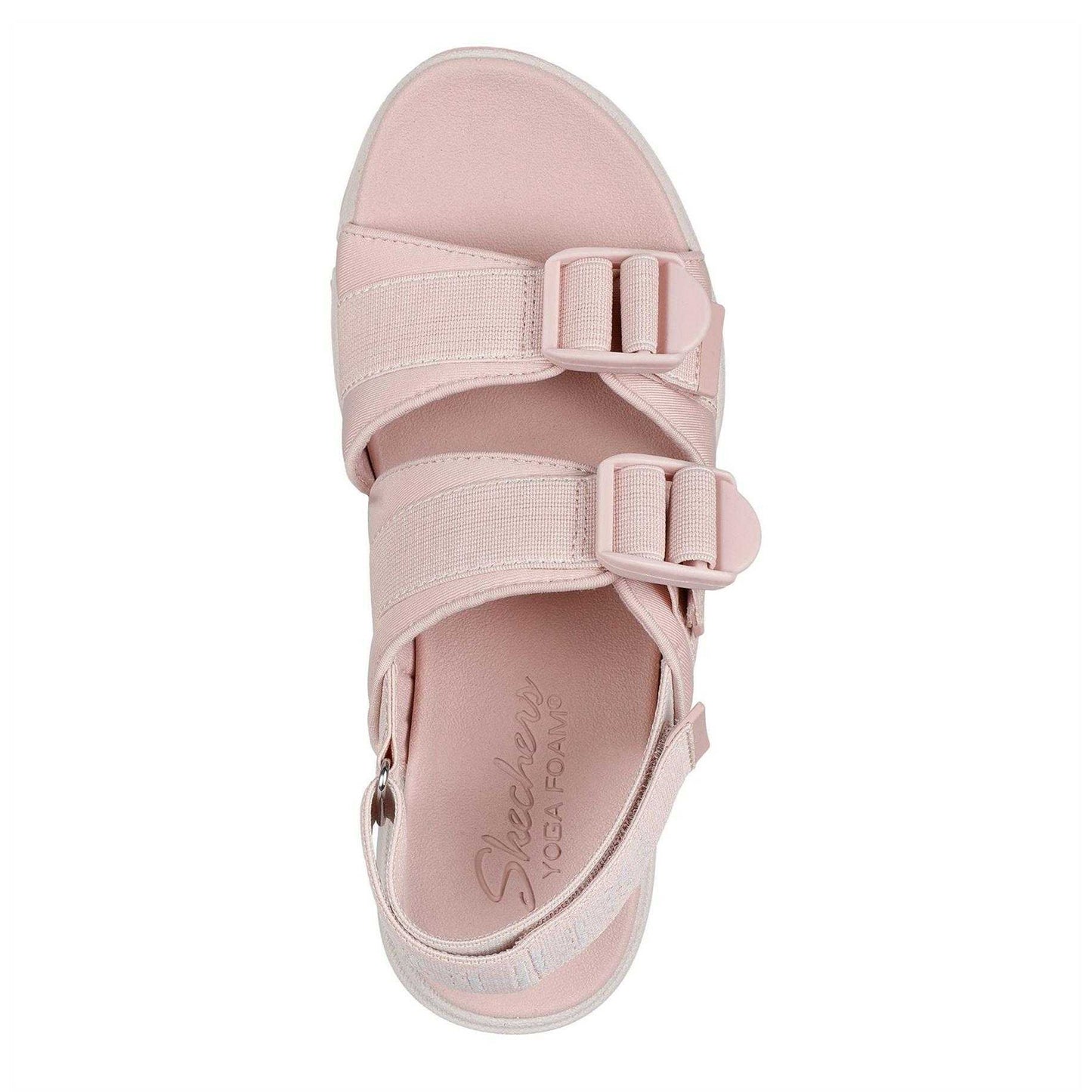 Blush - Lifestyle - Skechers Womens-Ladies Flat Heel Sandals