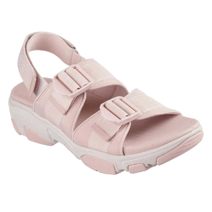 Blush - Front - Skechers Womens-Ladies Flat Heel Sandals
