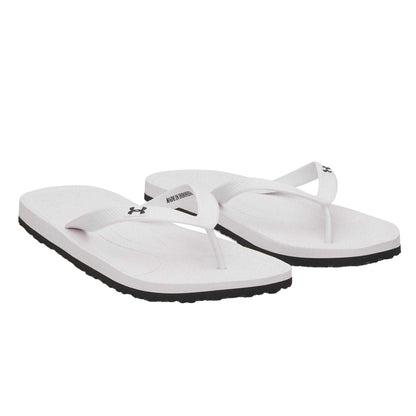 White - Pack Shot - Under Armour Mens Flip Flops