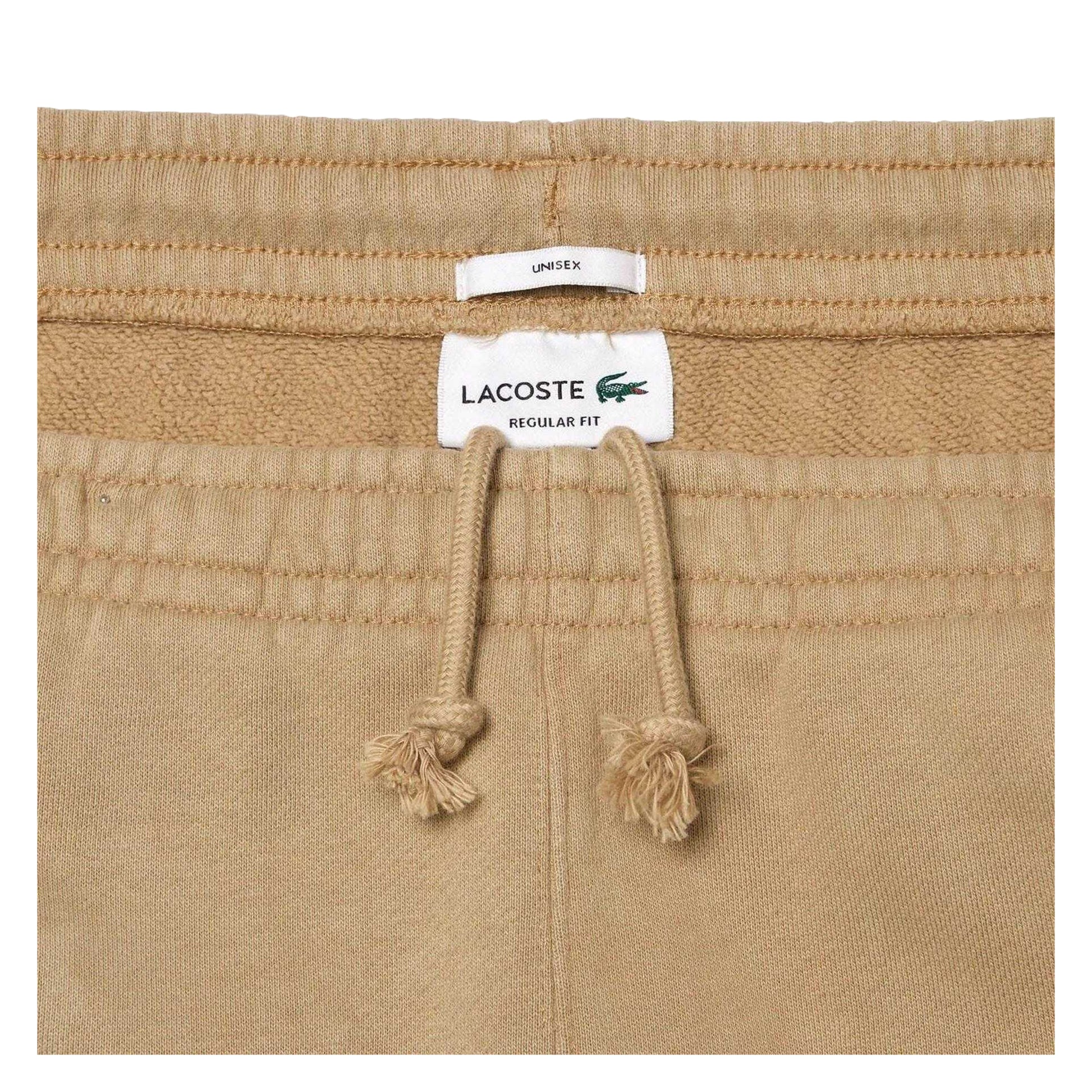 Beige - Side - Lacoste Unisex Adult Cotton Regular Jogging Bottoms
