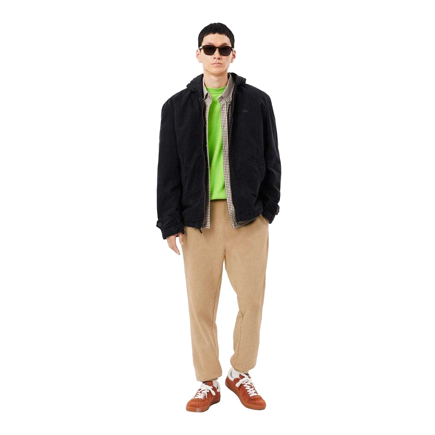 Beige - Pack Shot - Lacoste Unisex Adult Cotton Regular Jogging Bottoms