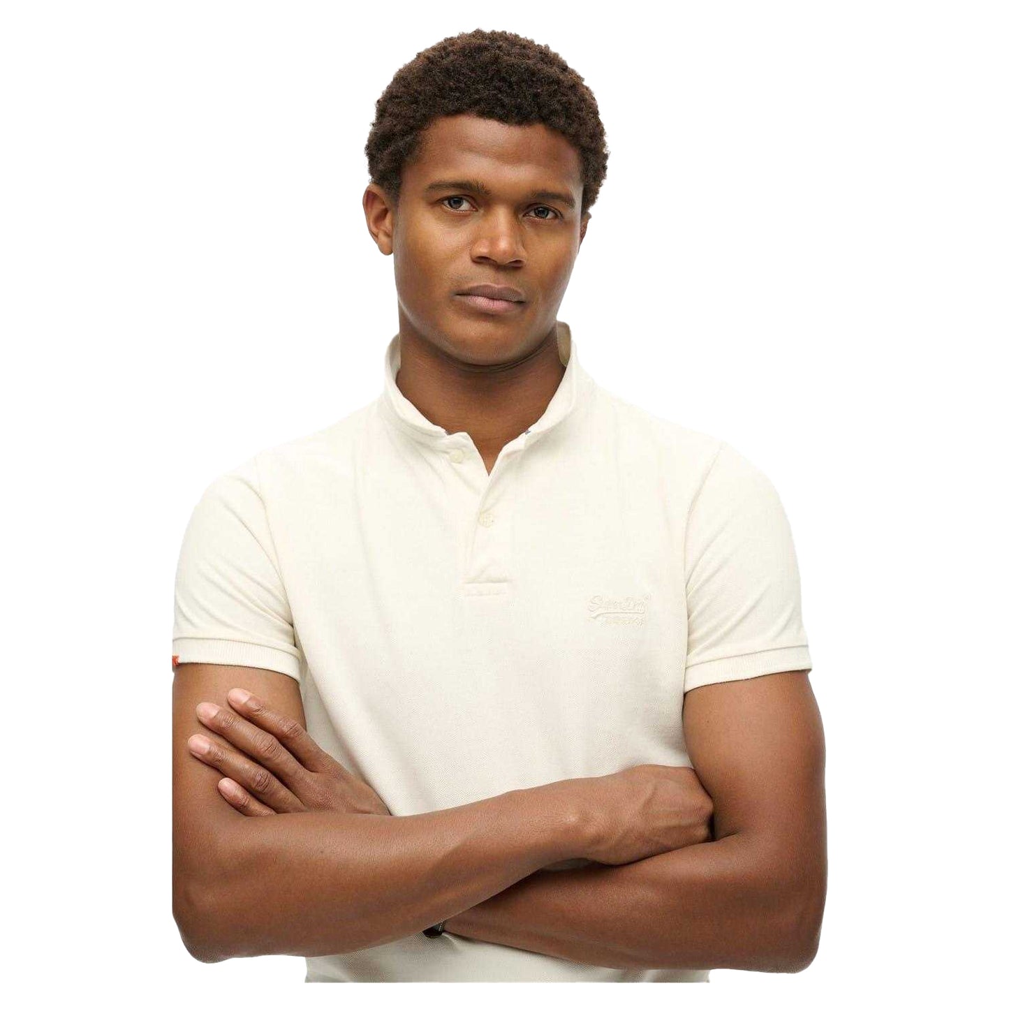White - Back - Superdry Mens Short-Sleeved Polo Shirt