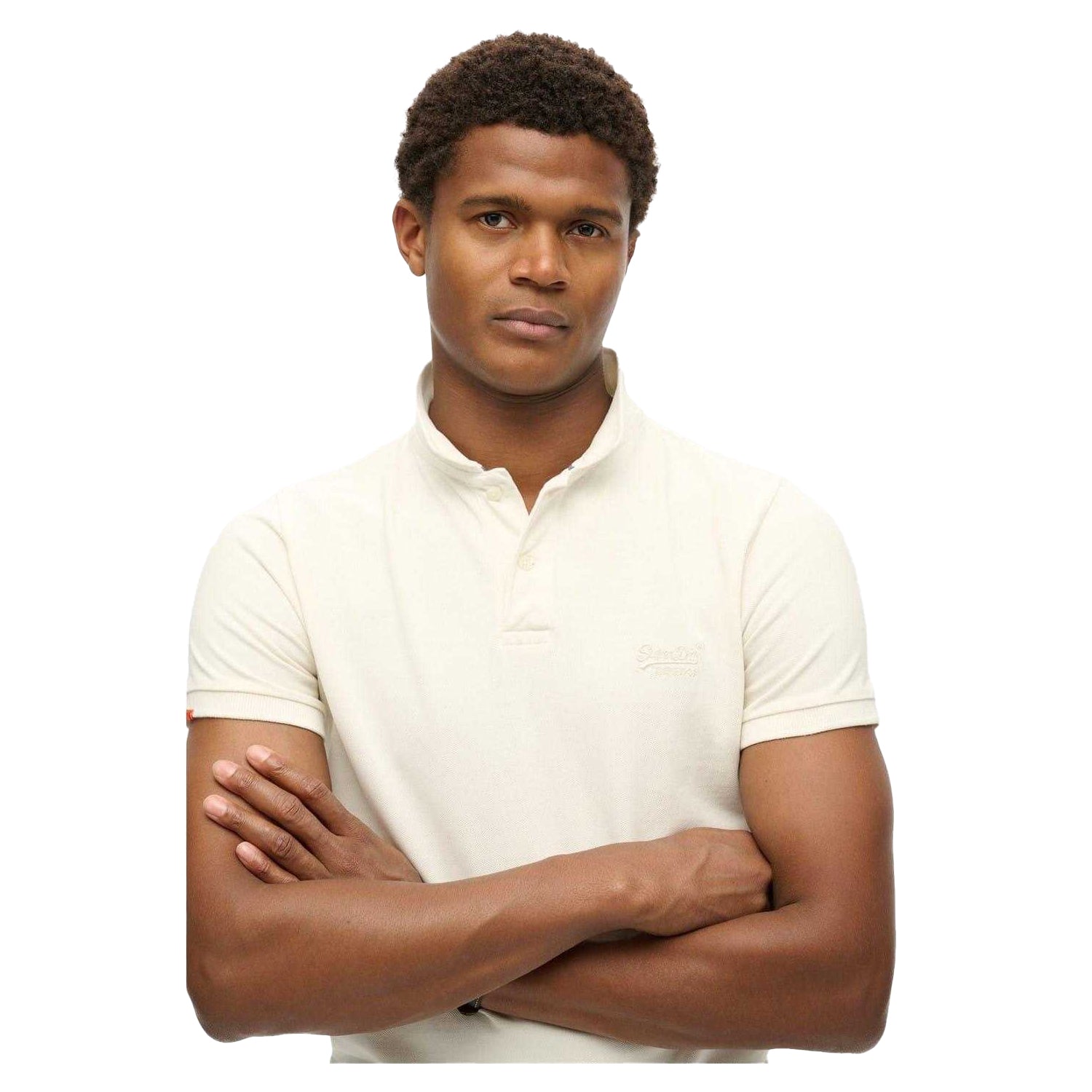 White - Back - Superdry Mens Short-Sleeved Polo Shirt