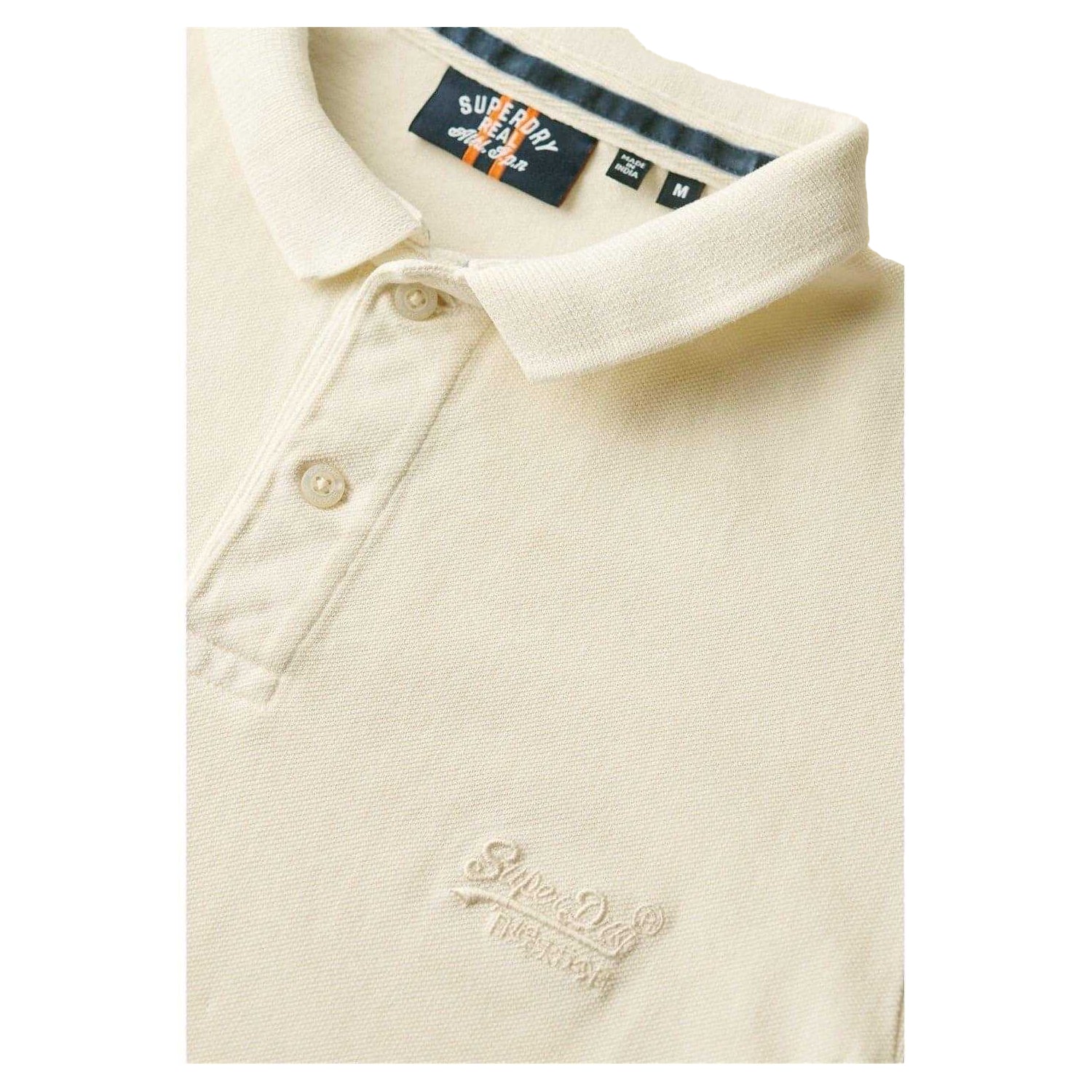 White - Side - Superdry Mens Short-Sleeved Polo Shirt