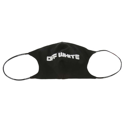 Black - Front - Off White Simple Arrow Logo Face Mask