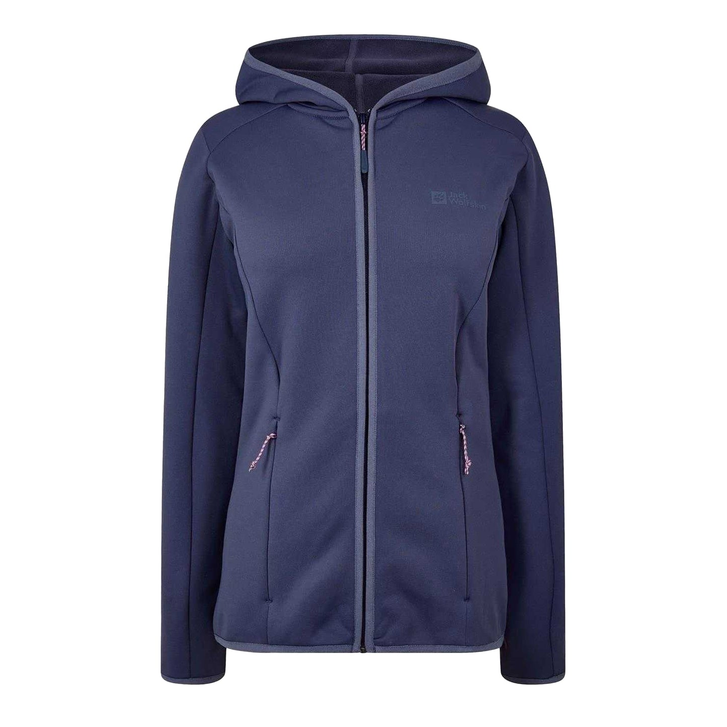 Graphite - Front - Jack Wolfskin Womens-Ladies Baiselberg Hoodie