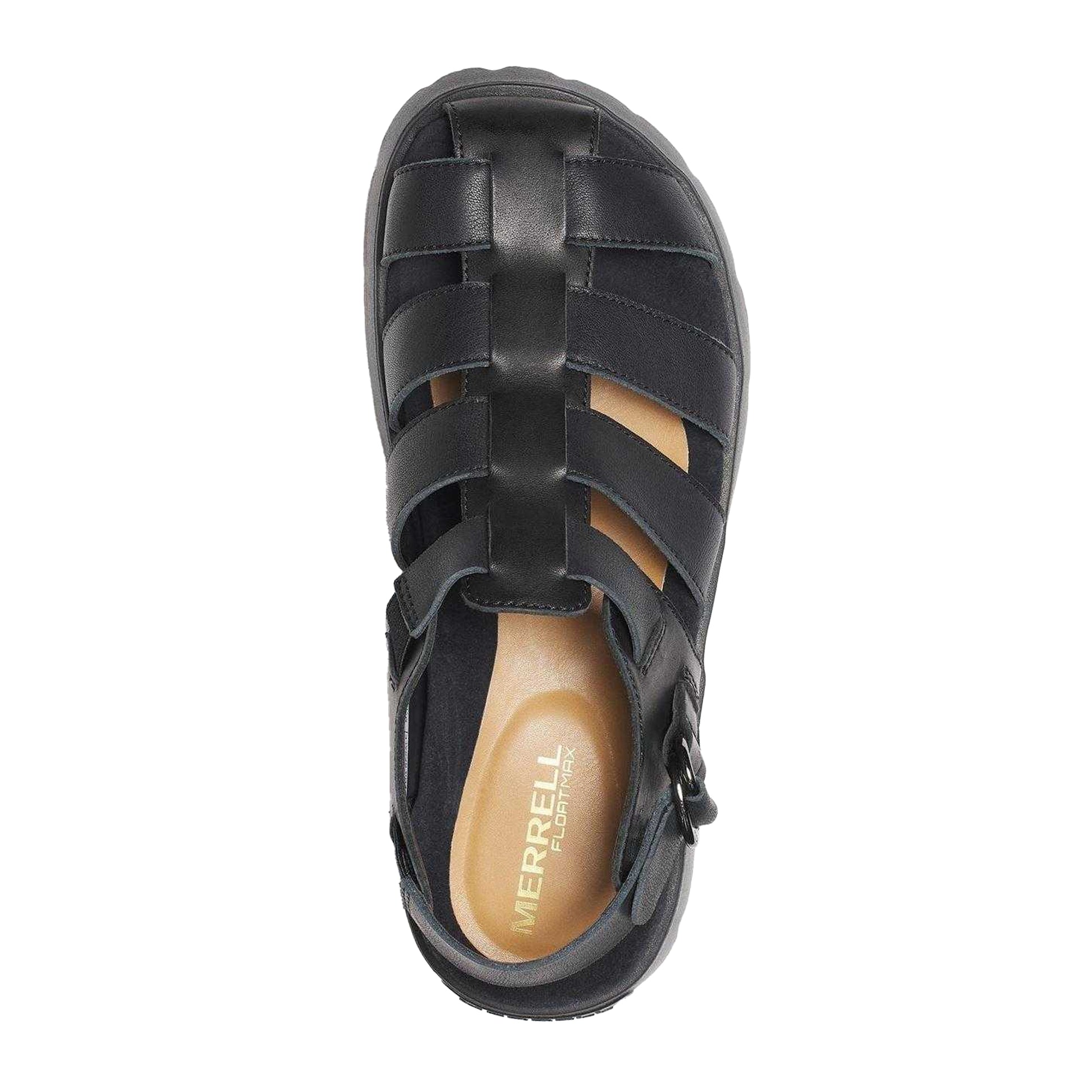 Black - Lifestyle - Merrell Unisex Adult Fisherman Leather Sandals