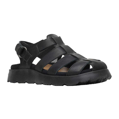 Black - Pack Shot - Merrell Unisex Adult Fisherman Leather Sandals