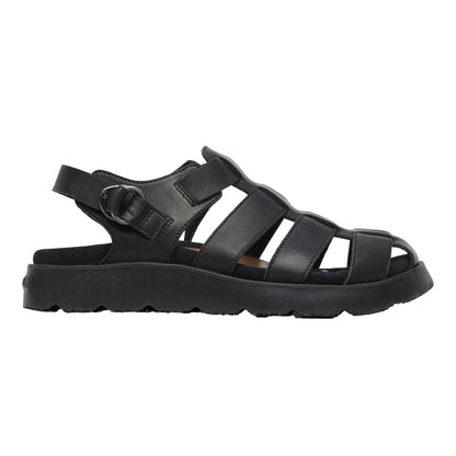 Black - Front - Merrell Unisex Adult Fisherman Leather Sandals