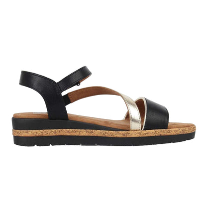 Black - Front - Biba Womens-Ladies Wedge Sandals