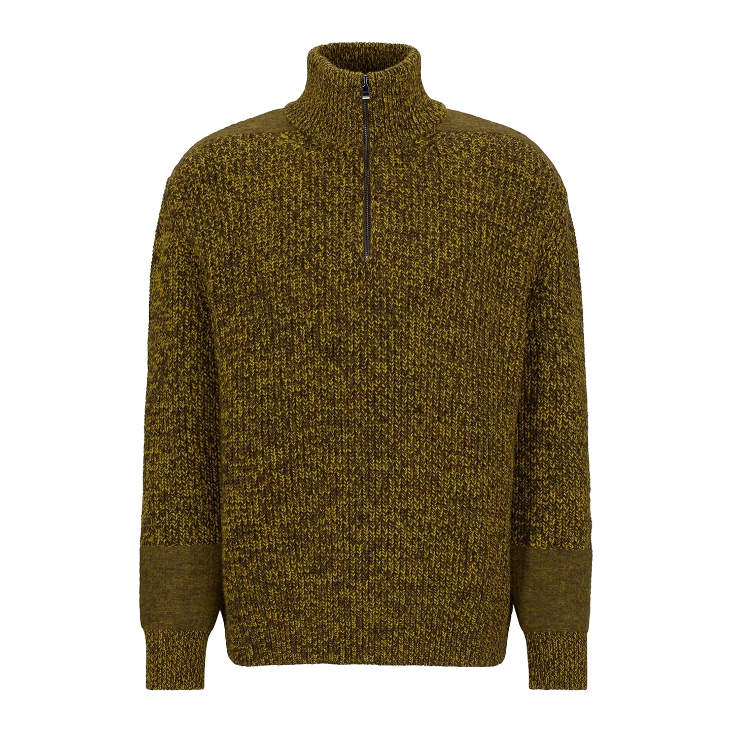 Green - Front - Boss Mens Regular Sweater Top