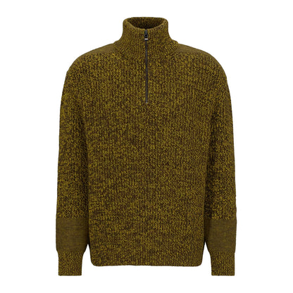 Green - Front - Boss Mens Regular Sweater Top