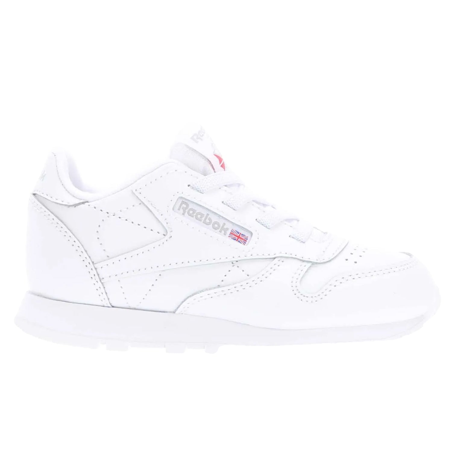 White - Side - Reebok Childrens-Kids Classic Leather Trainers