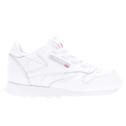 White - Side - Reebok Childrens-Kids Classic Leather Trainers