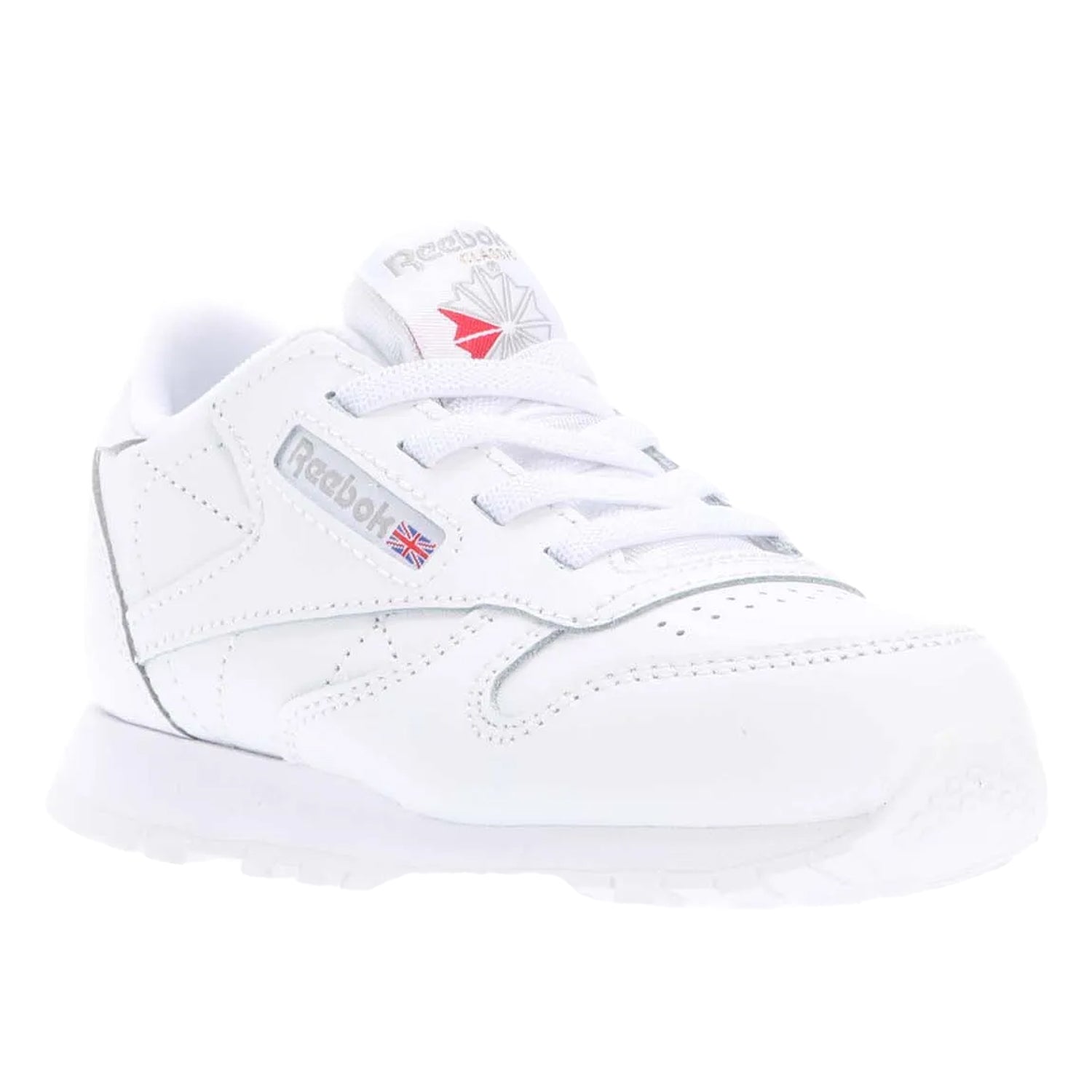 White - Front - Reebok Childrens-Kids Classic Leather Trainers