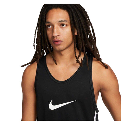 Black - Side - Nike Mens Icon Dri-FIT Basketball Jersey
