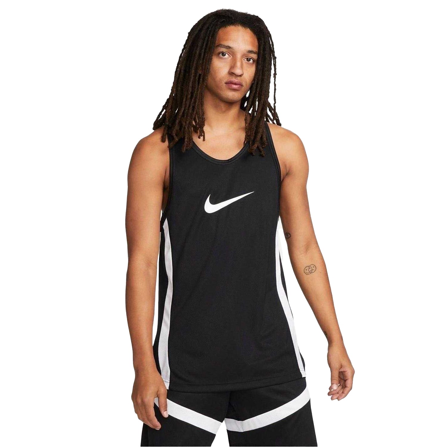 Black - Front - Nike Mens Icon Dri-FIT Basketball Jersey