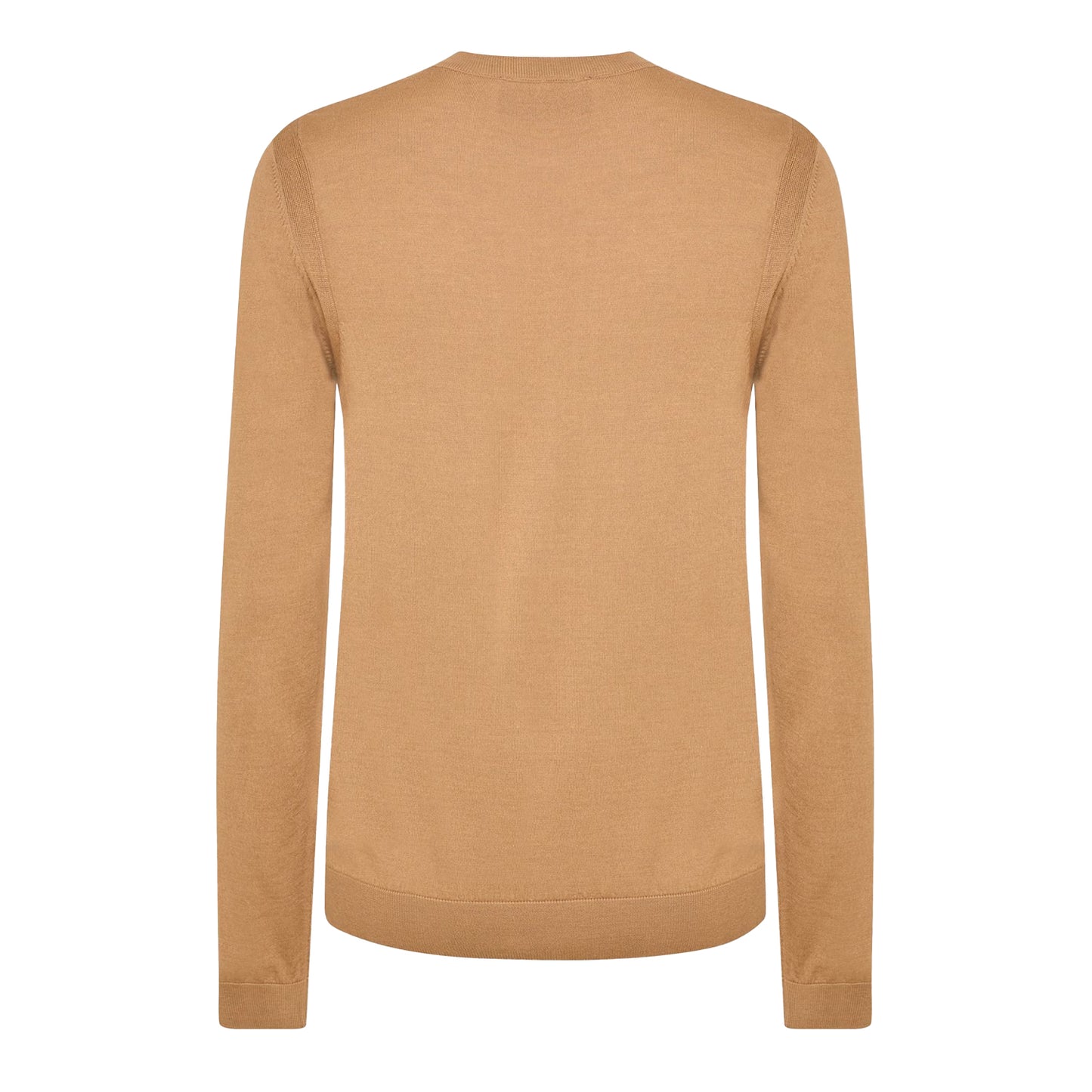 Beige - Back - Boss Mens Ribbed Sweater Top