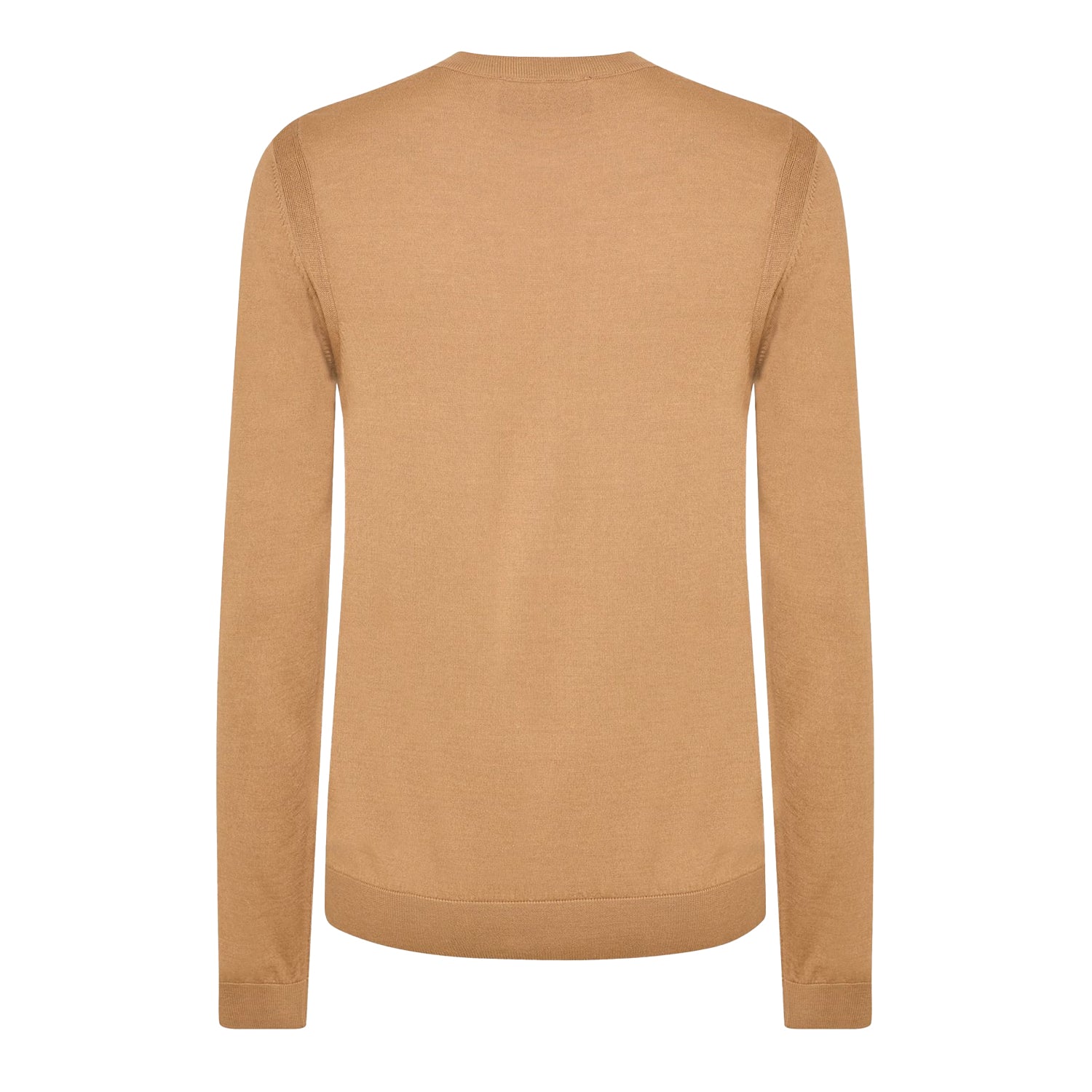 Beige - Back - Boss Mens Ribbed Sweater Top
