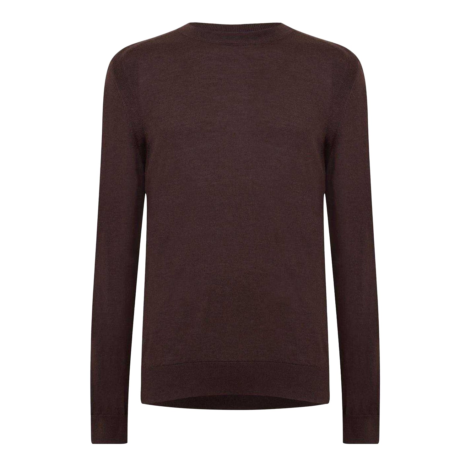 Brown - Front - Boss Mens Ribbed Sweater Top