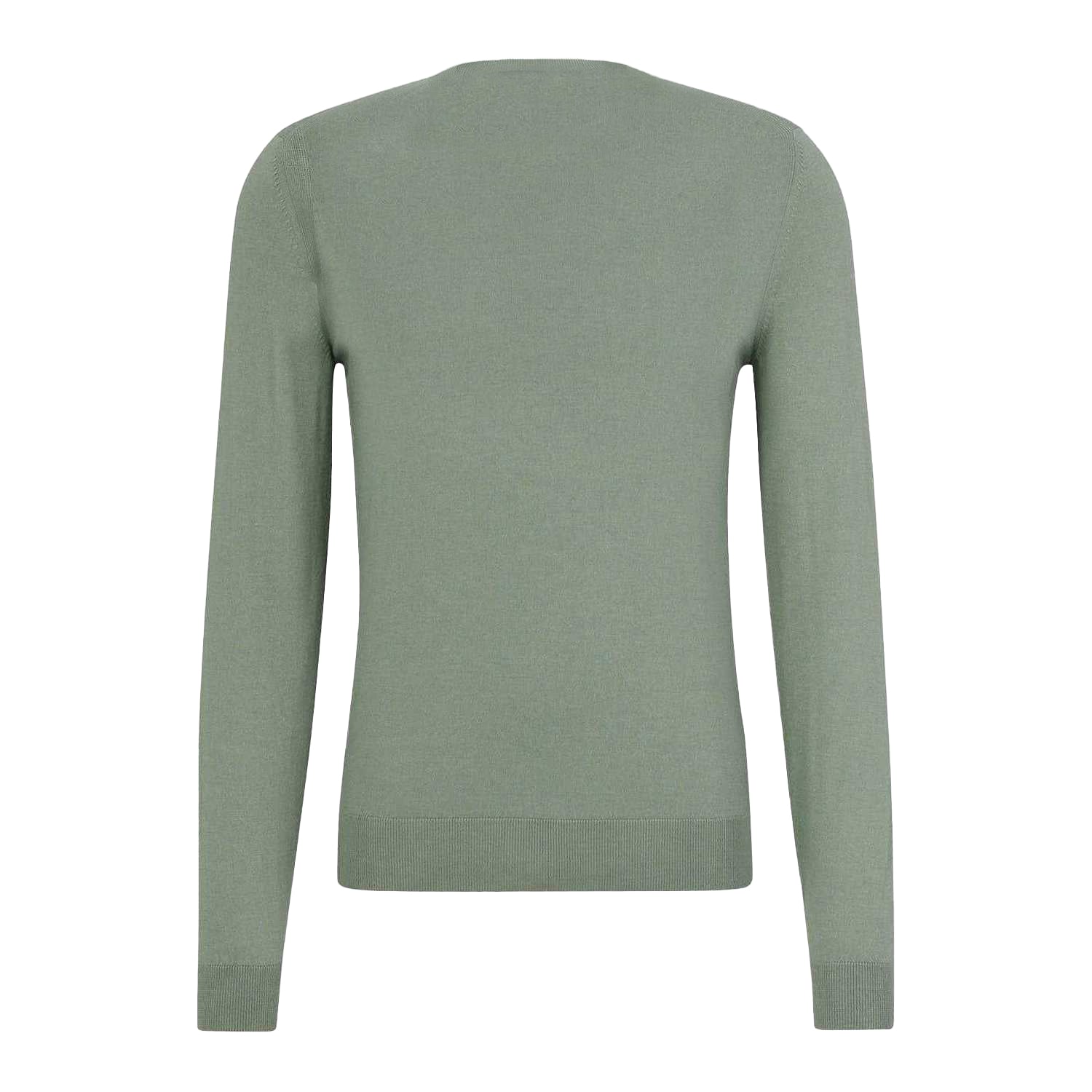 Light Green - Back - Boss Mens Ribbed Sweater Top