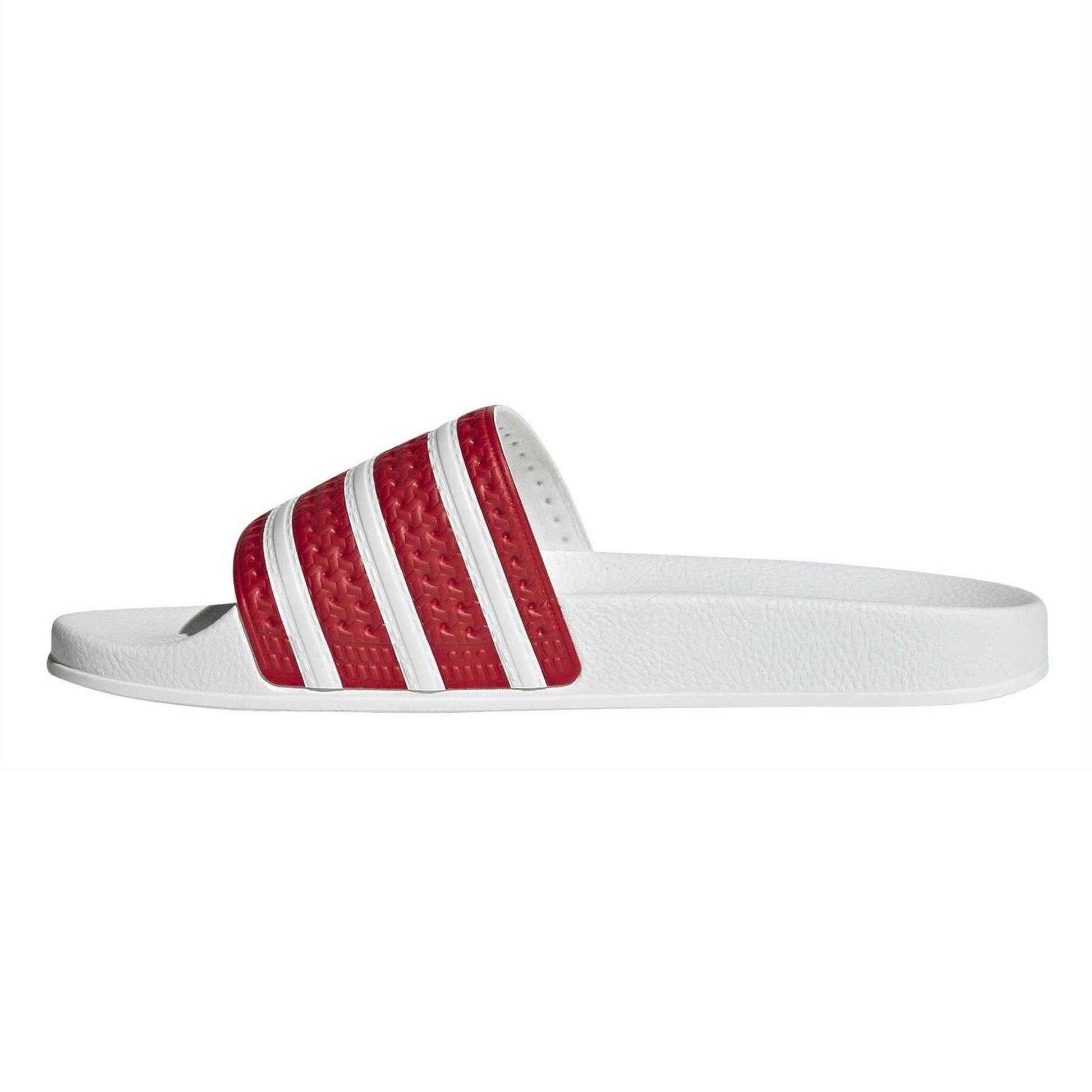 Red - Side - Adidas Unisex Adult Adilette Slides