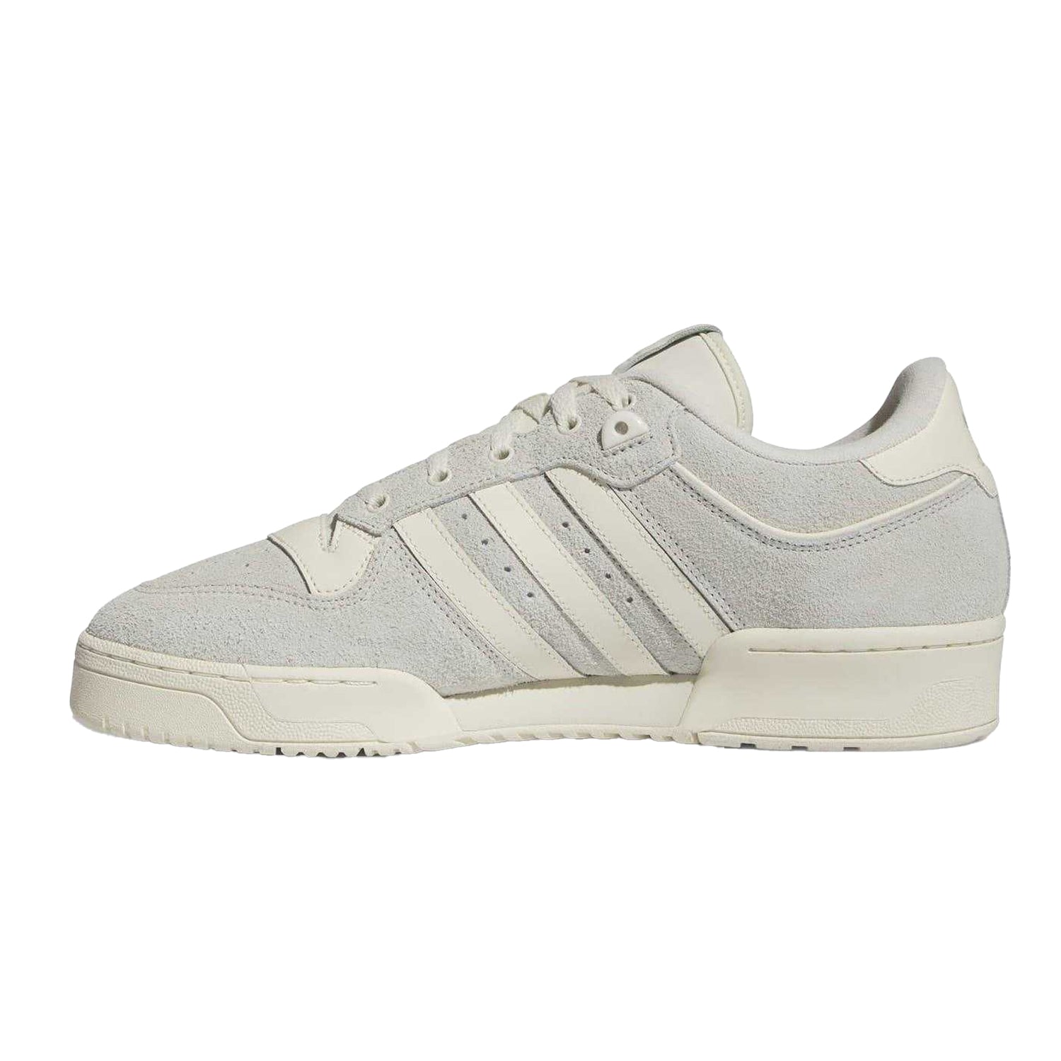 Grey - Side - Adidas Mens Rivalry Suede Trainers