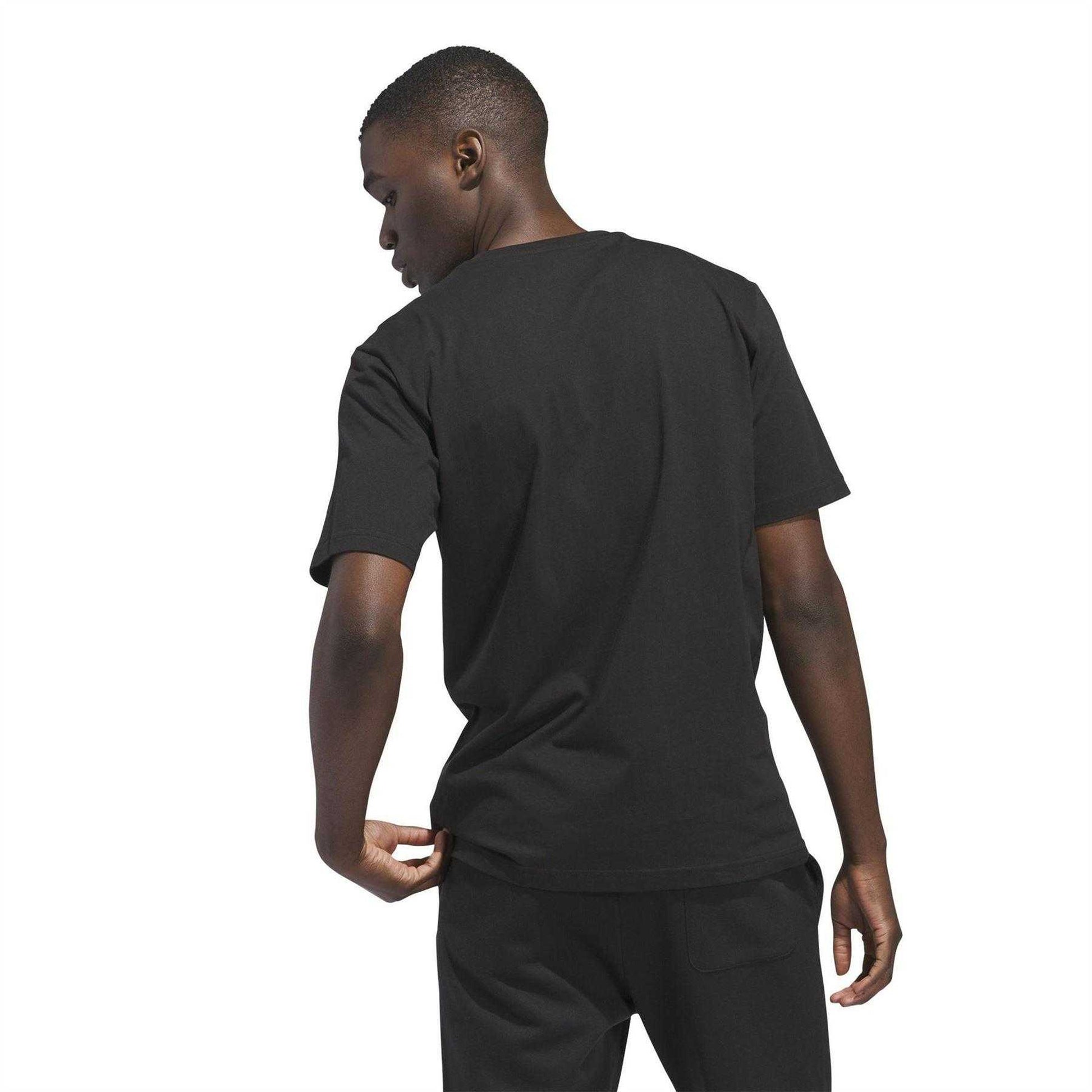 Black - Back - Adidas Mens Galaxy Logo T-Shirt