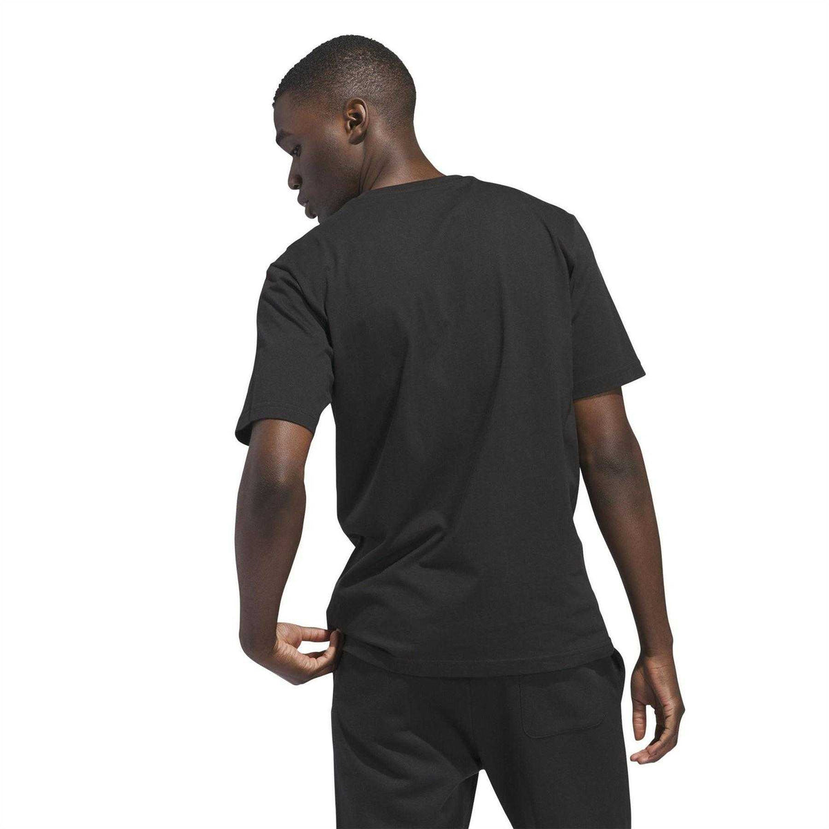 Black - Back - Adidas Mens Galaxy Logo T-Shirt