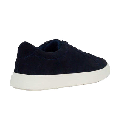 Navy - Back - Dune London Mens Tais Suede Flat Shoes