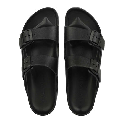 Black - Side - Jack Wills Mens Straps Sandals