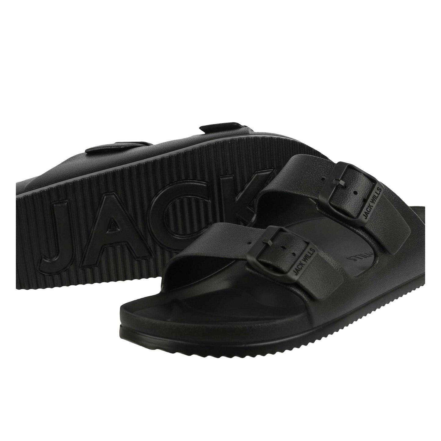 Black - Lifestyle - Jack Wills Mens Straps Sandals