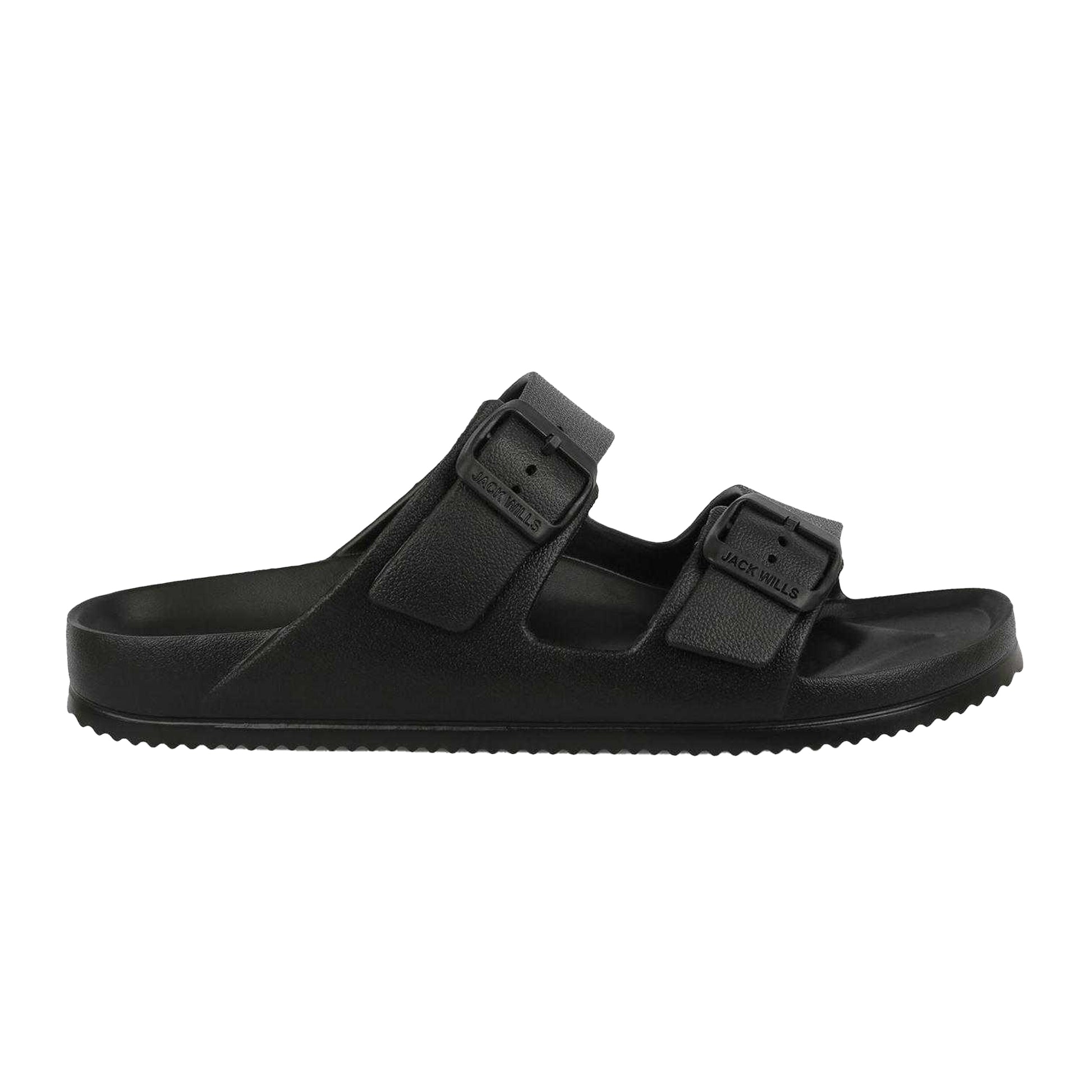 Black - Front - Jack Wills Mens Straps Sandals