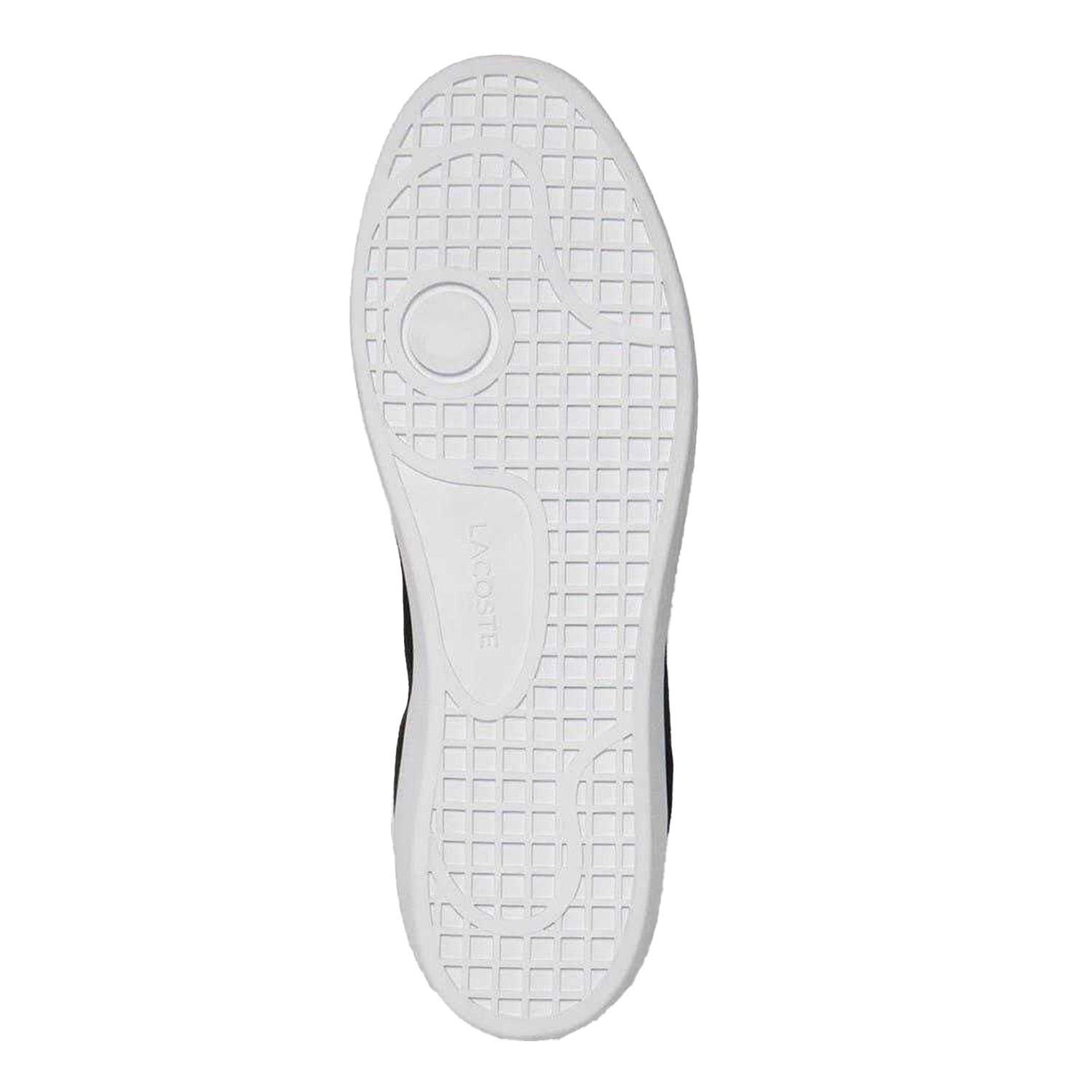 Black-White - Side - Lacoste Mens Baseshot Suede Trainers