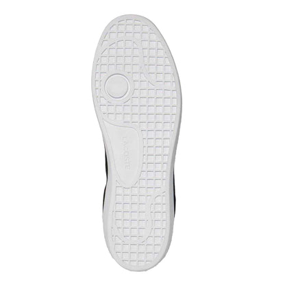 Black-White - Side - Lacoste Mens Baseshot Suede Trainers