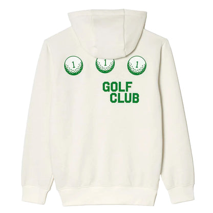 Cream - Back - Lacoste Mens Golf Pull Over Hoodie