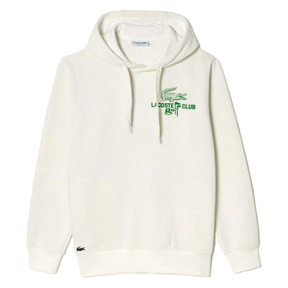 Cream - Front - Lacoste Mens Golf Pull Over Hoodie