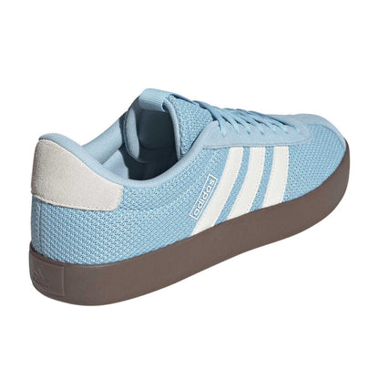 Blue-White-Gum - Back - Adidas Mens VL Court 3.0 Suede Trainers