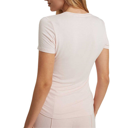 Pink - Back - Ted Baker Womens-Ladies Plain Lightweight Fitted T-Shirt