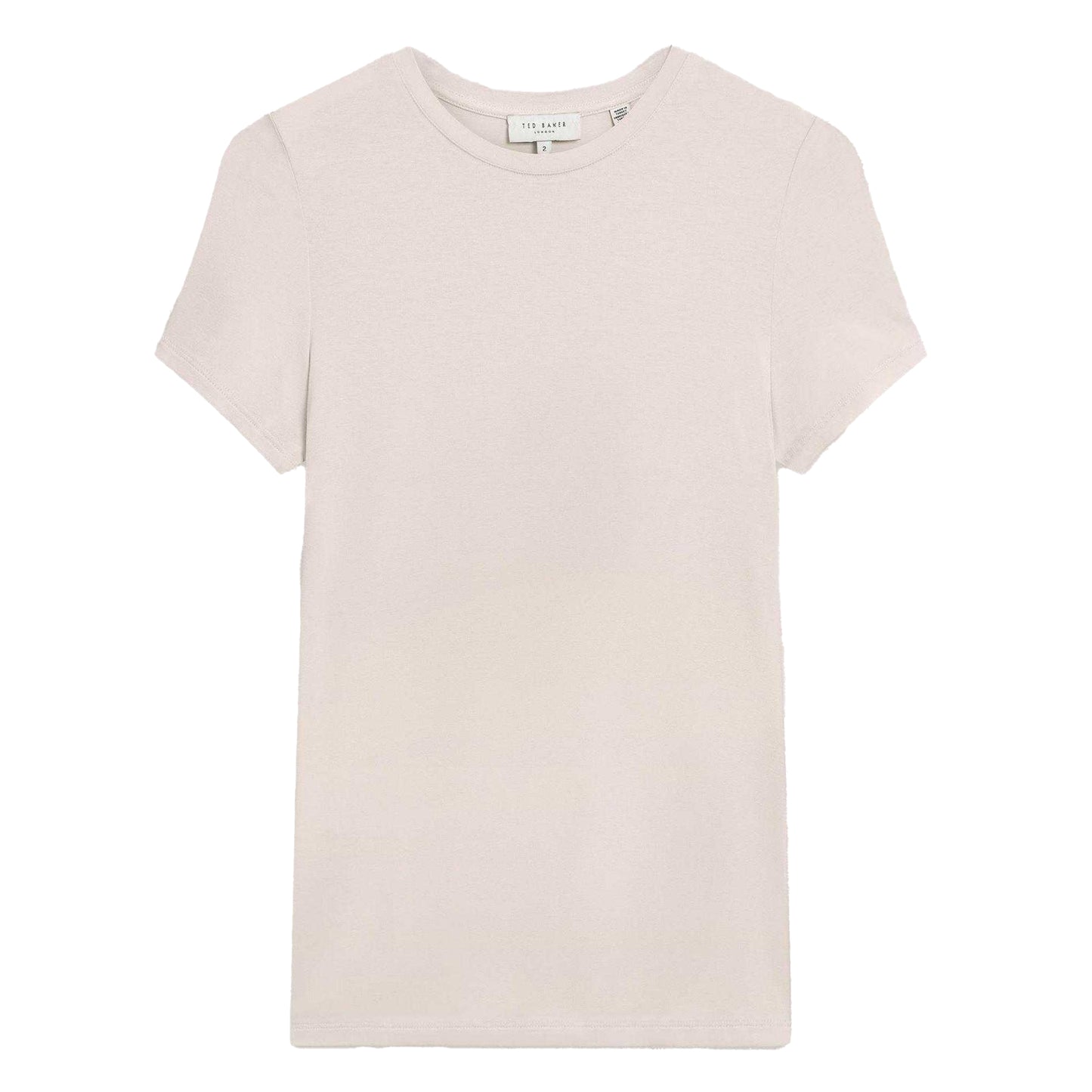 Pink - Front - Ted Baker Womens-Ladies Plain Lightweight Fitted T-Shirt