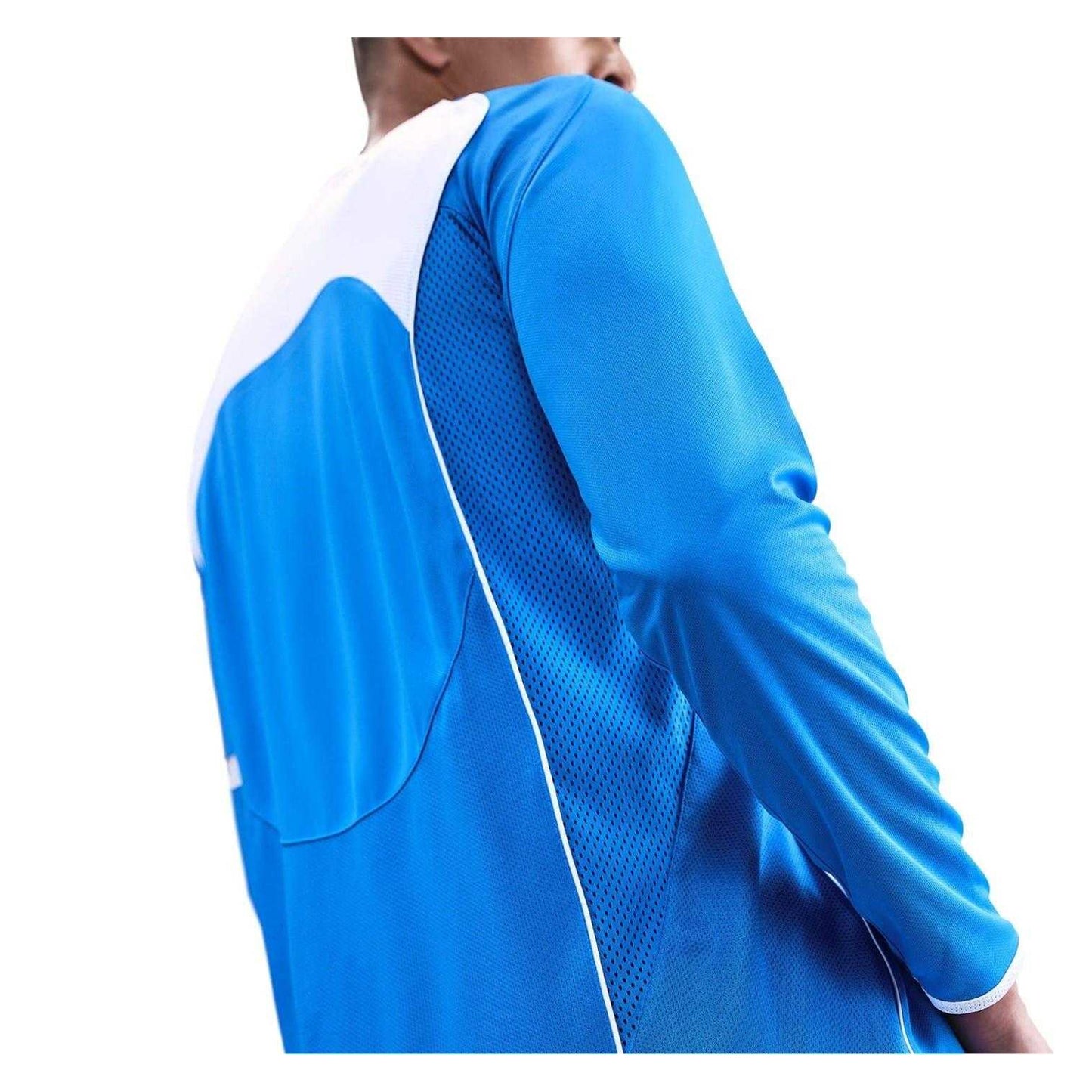 Blue-White - Side - Nike Unisex Adult Total 90 Dri-FIT Long-Sleeved Jersey