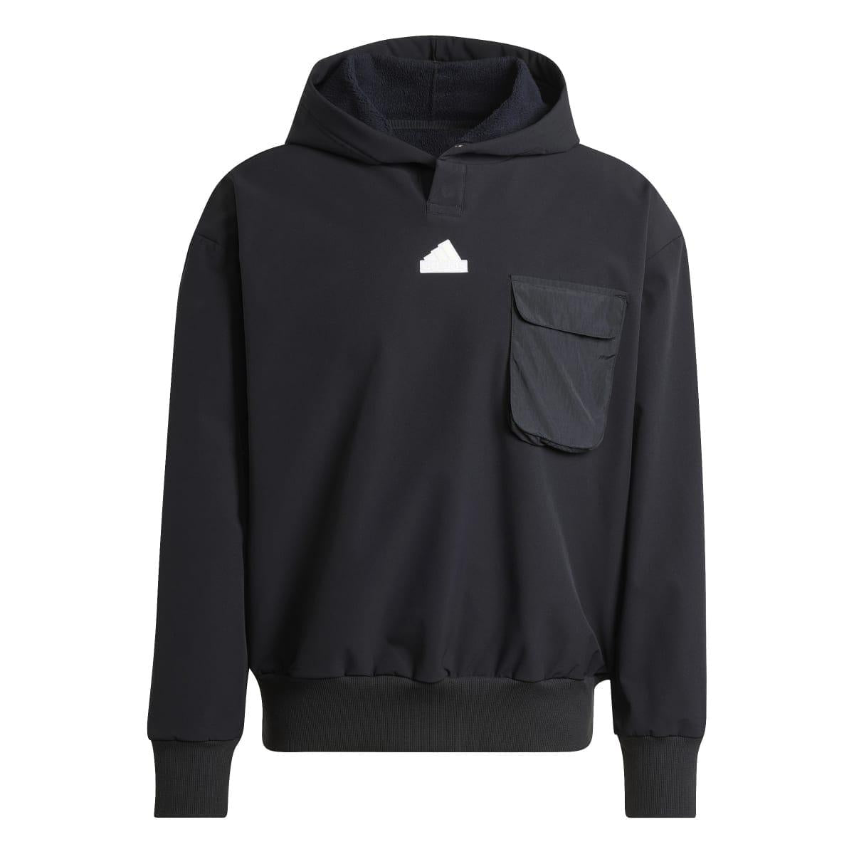 Black - Front - Adidas Mens City Escape Premium Hoodie